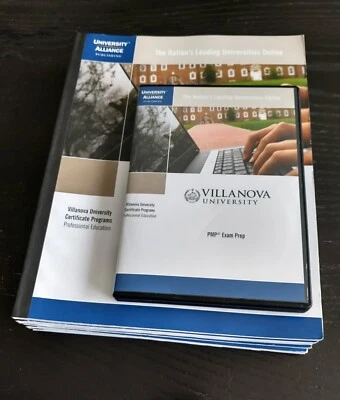 Villanova University PMP Exam Prep: Study Guides (Books 1-4), 3 Lecture CDs, NEW - Image 1 of 4