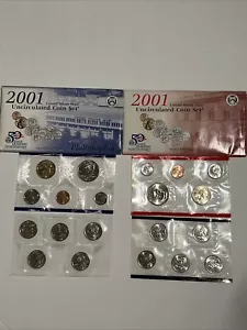 2001 Uncirculated Coin Set U.S Mint Original Government Packaging OGP - Picture 1 of 5