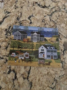 Charles Wysocki GULL’S NEST Decorative Print On Tin Metal Vtg Sign 1985 8x6 1/2” - Picture 1 of 2