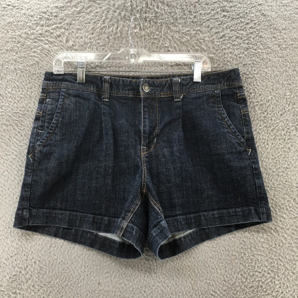 American Rag Chino Shorts Womens 14 (Actual 36x4.5) Blue Denim Mid Rise Zip Fly - Image 1 of 4