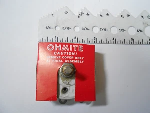 SE15453 OHMITE VARIABLE RESISTOR 100 OHMS, 1 AMP, MAX .39 NEW OLD STOCK - Picture 1 of 6
