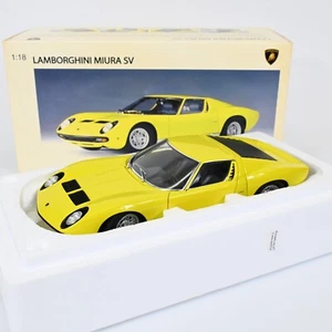 AUTOart Millennium 1/18 Lamborghini Miura SV Yellow Diecast Model Car Display - Picture 1 of 16