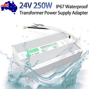 AC 240V To DC 24V 250W LED Driver IP67 Waterproof Transformer Adapter Outdoor - Picture 1 of 6