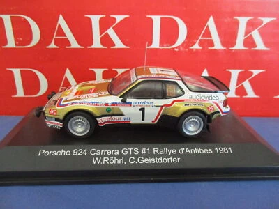 Die cast 1/43 Modellino Auto Porsche 924 Carrera GTS Rally Antibes 1981 W. Rohrl - Immagine 1 di 4