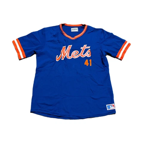 Vintage Medalist Sand-Knit Tom Seaver New York Mets Jersey T-Shirt Men's L 80s Cover