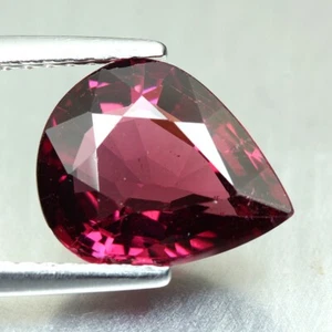 3.11CT 10X6MM PEAR CUT 100% NATURAL PINK RHODOLITE GARNET GEMSTONES - Picture 1 of 3