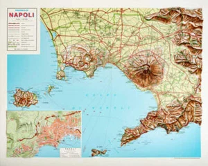Nápoles (Mt. Mapa en relieve elevado del Vesubio) - Imagen 1 de 1