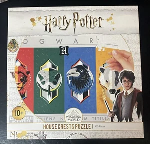 Harry Potter Hogwarts House Crests 500 Piece Puzzle Used for Pieces - Picture 1 of 2