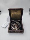Nautical Brass Sundial Gilbert & Sons Compass Antique Reproduction Compass Box