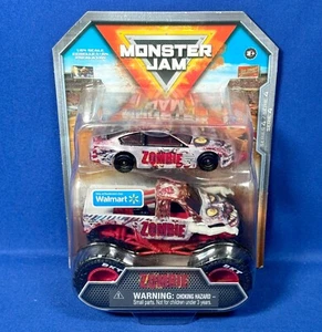 ZOMBIE - 2-Pack MONSTER JAM Truck & Car - SERIES 4 - RACE CAR Walmart Exclusive - Picture 1 of 5