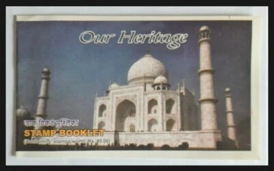 163.INDIA STAMP BOOKLET OUR HERITAGE, MONUMENTS, ARCHITECTURE, TAHMAHAL - Image 1 of 2