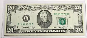1974 20$ FRN - Small portrait - New York- F-2071B- Ser# - B16925728E XF/AU - Picture 1 of 3