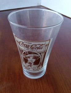 Vintage Coca Cola The Archives Glas 16 Unzen Victorian Lady - Bild 1 von 4
