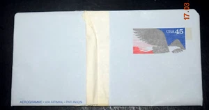VINTAGE, 45 Cent "AEROGRAMME EAGLE," Mint NH Post Card, Scott's # UC 63, MNH - Picture 1 of 3