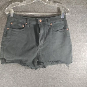 Pink Victoria Secret Cut-Off Shorts Size 28 Black - Picture 1 of 9