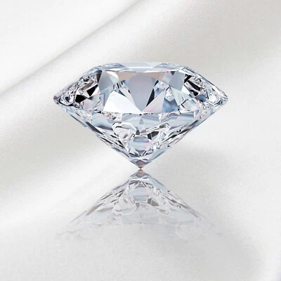 2.01 Ct White Diamond Lab-Grown Certified Round Cut CVD Loose VVS1 Gemstone 4NUK - Image 1 of 4