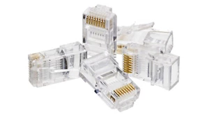 RJ45 UTP Kat.6 Stecker /Packung mit 100 Stück/ WT106 - Bild 1 von 1