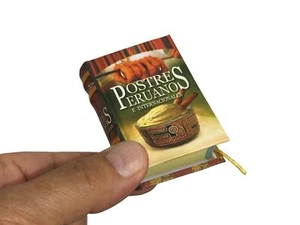 nw Postres Peruanos e Internacionales mini book illustrated 100+ recipes Spanish - Imagen 1 de 3