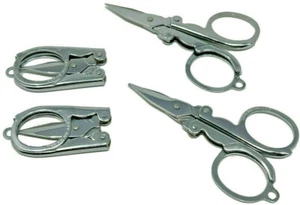 Paquete de 4 tijeras plegables portátiles - 3,5" - metal afilado duraderas manualidades de viaje mini - Imagen 1 de 12