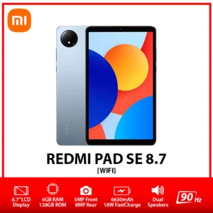 NEW Xiaomi Redmi Pad SE 8.7 Wi-Fi Octa Core Android PC Tablet – Blue/6GB+128GB - Picture 1 of 4