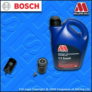 SERVICE KIT for VW NEW BEETLE 2.0 8V OIL FUEL FILTERS +5w40 LL OIL (1998-2010) - Picture 1 of 7