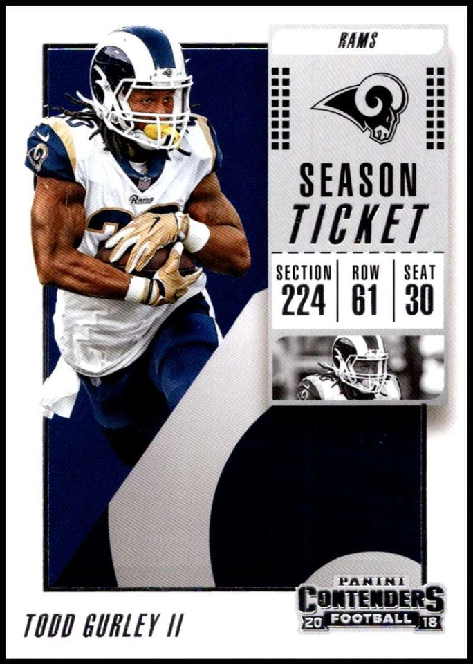 2018 Panini Contenders Season Ticket Football Base Singles (Pick Your Cards) - Image 1 of 1