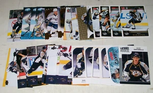 Lotto 31 carte Nashville Predators dal 2006 al 2010 Kariya Dumont Arnott Weber - Foto 1 di 3