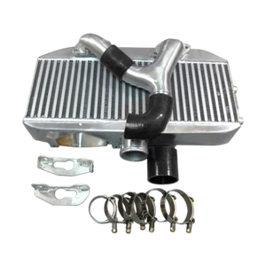 Intercooler de montaje superior CXRacing tubería en Y para 11-15 Subaru Impreza WRX STi negro - Imagen 1 de 12