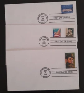 SL) 2000 USA 3 ENVELOPES FDC - Picture 1 of 1