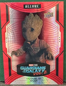 2022 Marvel Allure #102 Vin Diesel As Groot  Red - Picture 1 of 2