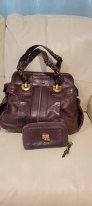 Chloe Heloise Large Brown Leather Hobo Shoulder Handbag & Paddington Wallet - Picture 1 of 24