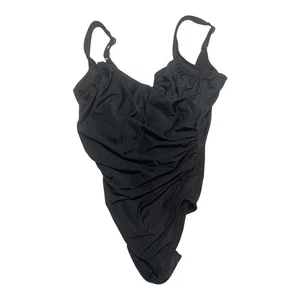 Miraclesuit Einteiler Badeanzug Bauchkontrolle gerafft schwarz Größe 14 - Bild 1 von 5