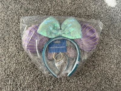 Tokyo Disney Orejas de Sirenita Tamaño Adulto Orejas y Llavero Tamaño Orejas Juego de 2 paquetes Foto 1 de 4