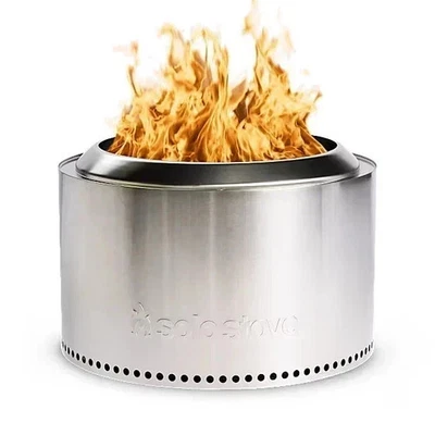 Solo Stove Yukon 27" 2.0 with Stand, Smokeless Fire Pit | Portable Wood Burnin