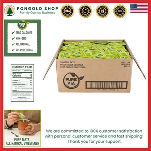 Confezioni Dolcificante Via Stevia Pura 1000 Conteggi Sostituto Zero Calorie Zucchero - Foto 1 di 7