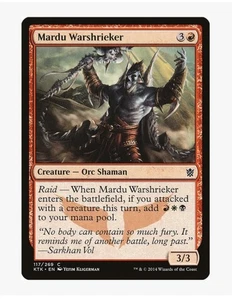 Mardu Warshrieker | Khans of Tarkir KTK | MTG Magic Card | Orc Shaman | LP  - Picture 1 of 3