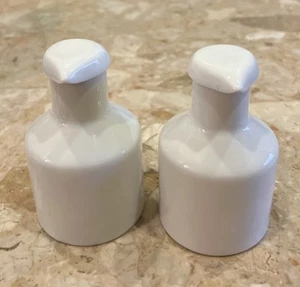 White Pottery Barn Cruet Set for Oil Vinegar Dressing 4.5” - Picture 1 of 4