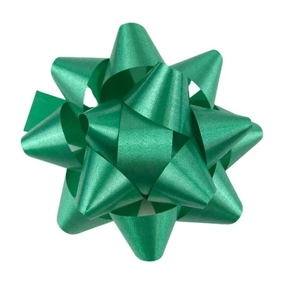 12 PIEZAS Arcos Estrella Confeti Verde, Autoadhesivos, Esplendorette, Envoltura de Regalo Foto 1 de 4