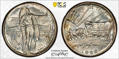 1926 Oregon Commemorative Half Dollar 50C PCGS MS 67 #6897 - Image 1 of 4