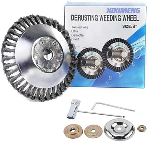 8 inch Steel Wire Brush Trimmer Head kit Eater Wire Brush kit, with Eater Bla... - Picture 1 of 9