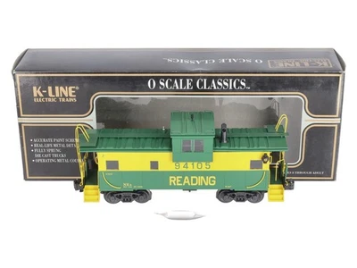 K-Line K613-1932 O Gauge Reading Extented Vision Scale Smoking Caboose #94105 EX - Image 1 of 4