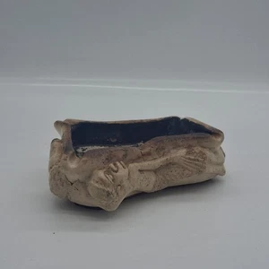 Meerschaum  hand-carved ashtray Tanzania 1980s - Picture 1 of 5