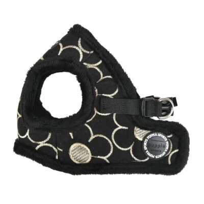 Chaleco Arnés Puppia Perro Sin Tirar Ajustable Florent Negro Grande Se Ajusta 16-17" Pecho Foto 1 de 4