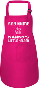 Personalised Nanny's Little Helper Childs 2 Pockets Adjustable Apron