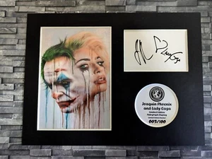 Joaquin Phoenix and Lady Gaga - The Joker - Signed Autograph Display Print - 8x6 - Picture 1 of 4