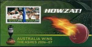 Australia Wins The Ashes 2006-07 2007 mini hoja como nueva nunca bisagras, limpia - Imagen 1 de 1