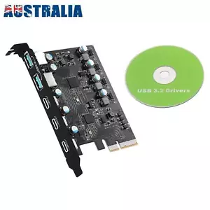 PCIe to Expansion Card 20 Gbps Bandwidth 5 Ports( 2*USB-A 3*USB-C) For Mac - Picture 1 of 13