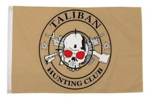 DRAPEAU CLUB DE CHASSE TALIBAN 5x3 pieds 150cm x 90cm - Photo 1/1