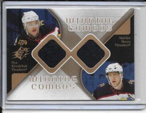2007-08 SPx Ilya Kovalchuk/Marian Hossa Winning Combos Dual Jersey