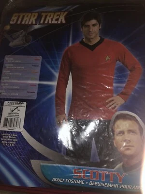 Men's Deluxe Star Trek Classic Red Shirt Medium - Image 1 of 3